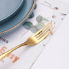 6/16/20/24Pcs Gold Tableware Stainless Steel 304 Cutlery Set Western Dinner Set Mirror Knife Fork Spoon Smooth Handle Flatware