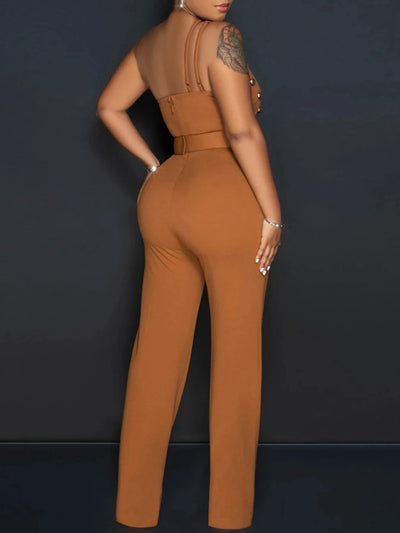 Sexy vintage rhinestone bodycon jumpsuit women 2025 summer Pants jumpsuits body birthday party club outfits bodysuit overalls HL
