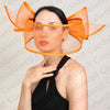 White Net Wedding Fascinator Elegant Hat Women Kentucky Derby Race Headpiece Fashion Party Mesh Chapeau Cap For Ladies Event