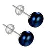 Natural Freshwater Pearl Stud Earrings Real 925 Sterling Sliver Earring Cultured White Pearl for Women Earring Jewelry Wholesale