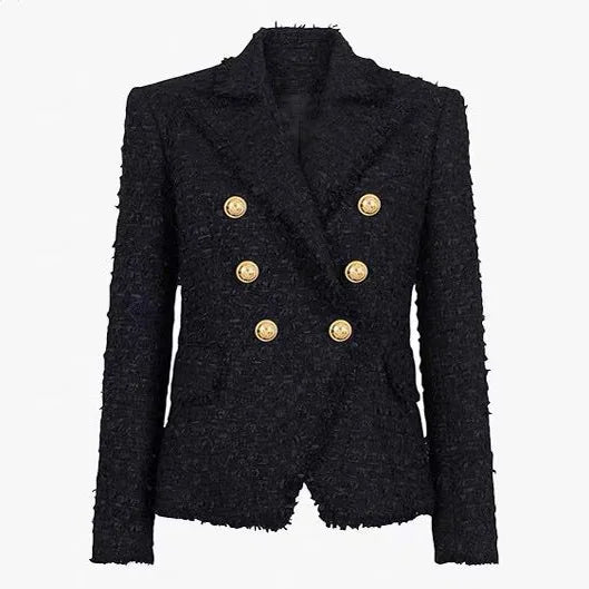 Spring And Autumn New Euro-n Celebrity Net Red High-end Women's High-end Fabric Fashion Classic Women's Blazer Jacket Fashion