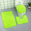 3pcs Bathroom Mat Set for Bathroom Silk Tie-Dye Toilet Soft Non Slip Rug Shower Carpets Toilet Lid Cover Floor Mats for Hallway