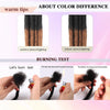 0.6cm Thickness 6-24 Inches 10 Stands Pacs Dreadlocks Human Hair Extensions for Women Ombre Brown Loc Extension can be Dyed