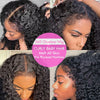 Deep Wave Human Hair Wig 360 Full Lace Hidden Strap Pre Plucked Glueless Natural Look Invisible Band Wig For Black Women