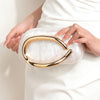 Women Acrylic Clutch Box Handbag Metal Handle Evening Bag Trendy Ladies Shoulder Crossbody Purse for Wedding Prom Cocktail Party