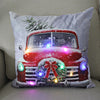 45cm Glowing Santa Claus Pillowcase with Led Lights 2023 New Year Decoration for Home Christmas Ornament Decor Led Cushion Cover