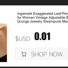 Ingemark Exaggerated Chunky Heavy Metal Twisted Torques Choker Necklace for Women Spiral Big Chain Grunge Jewelry Steampunk Men