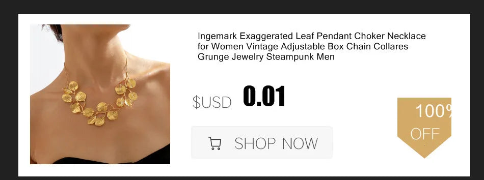 Ingemark Exaggerated Chunky Heavy Metal Twisted Torques Choker Necklace for Women Spiral Big Chain Grunge Jewelry Steampunk Men