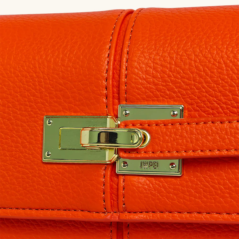 2025 New Orange Color JW PEI Women's Handbag Elise Designer Fashion  Tote Bag Small Square Crossbody Bag Premium Women Bag