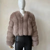 2023 Neuer kurzer Stil Echtfuchspelzmantel Winter Damen Natur Warme Mode Luxus