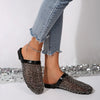 Women Slippers Summer 2025 New Luxury Brand Slippers Lightweight Round Head Shoes Water Diamond Large Flat Sandals Slides Women