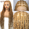 36 Inches Synthetic Lace Braided Wigs Butterfly Braids Lace Wig For Black Women Braid Wigs On Sale Clearance Box Braids Lace Wig