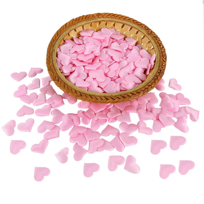 100/200Pcs Artificial Love Heart Petals Valentine's Day Wedding Party Confetti Petals Sponge Satin Fabric Table Bed Decorations