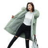 Winter Parka 2024 New Women Jacket Clothes Long Coat Wool Liner Hooded Jacket Fur Collar Thick Warm Snow Wear Fashion Parka