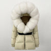 OFTBUY 2025 Winter Clothing Puffer Jacket Women Real Fox Fur Hooded Thick Warm 90% White Duck Down Coat Female Parkas Waterproof