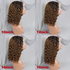 10-16 Inches 200% Density Water Wave Bob Human Hair Wigs  Short Deep Curly Brazilian Remy Human Hair Wigs for Black Women