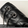 Classic Quilted Detail Square Bag, Solid Color Flap Shoulder Bag, All-Match Chain Bag