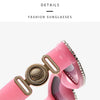 Fashion Square Sunglasses for Women Rectangle Brand Shades Sun Glasses Bling Diamond Eyeglasses Uv400 Glittering Accessories