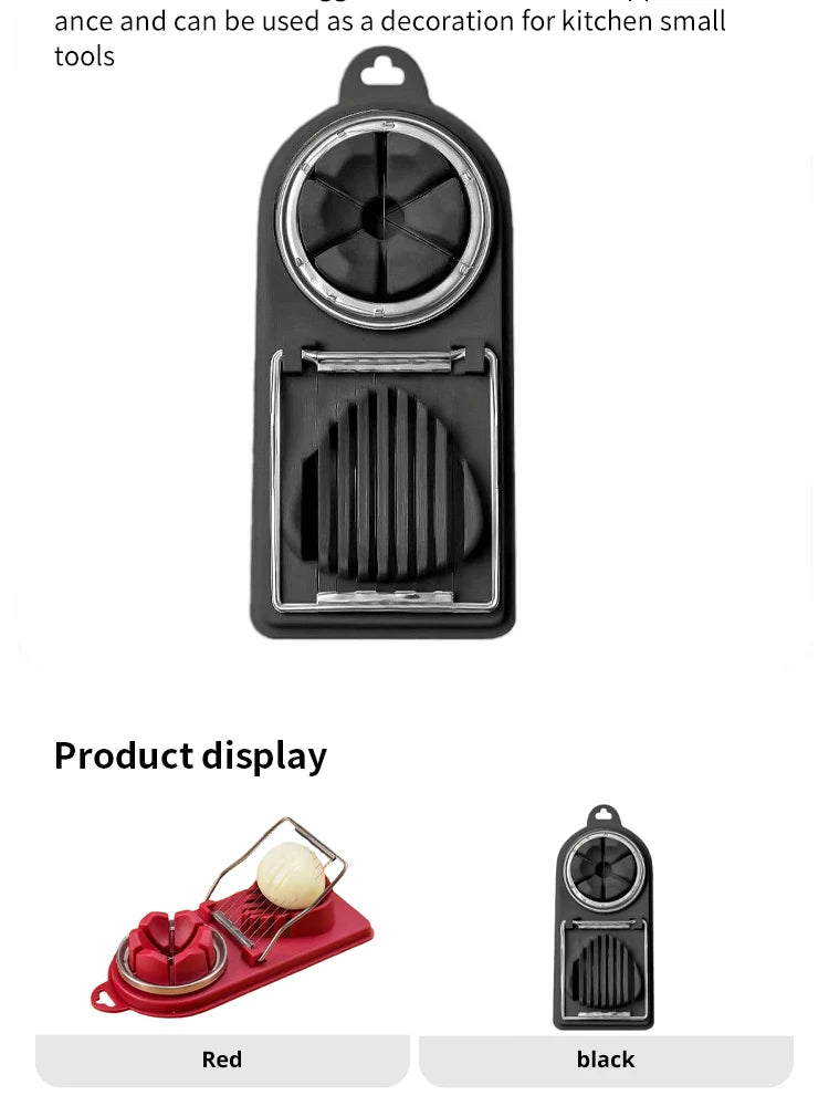 Multifunctional Egg Slicers Stainless Steel Slicer Fancy Splitter Egg Cutting Tool Home Two In One Egg Cutter Kitchen Gadgets