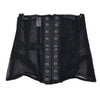Women Abdomen Tight Corset Crops Under Bust Bustiers Breathable Mesh Waist Girdle With Bones Slimming Lace Up Bodices