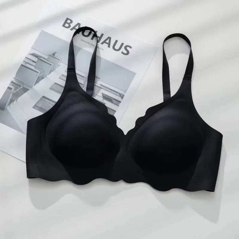 BH No Trace Top Women's Underwear No Steel Ring Pure Desire Comfortable Upper Support Sling Adjustable Beauty Back Bra for women