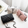Black Luxury Handbags And Purse Women PU Leather Messenger Shoulder Bag Plaid Female Crossbody Bag Tassel Quilted  Brand
