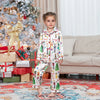 Matching Christmas Pajamas Set for Family Festive Tree Print Sleepwear for Mommy and Me Matching Tops and Pants for a Cozy