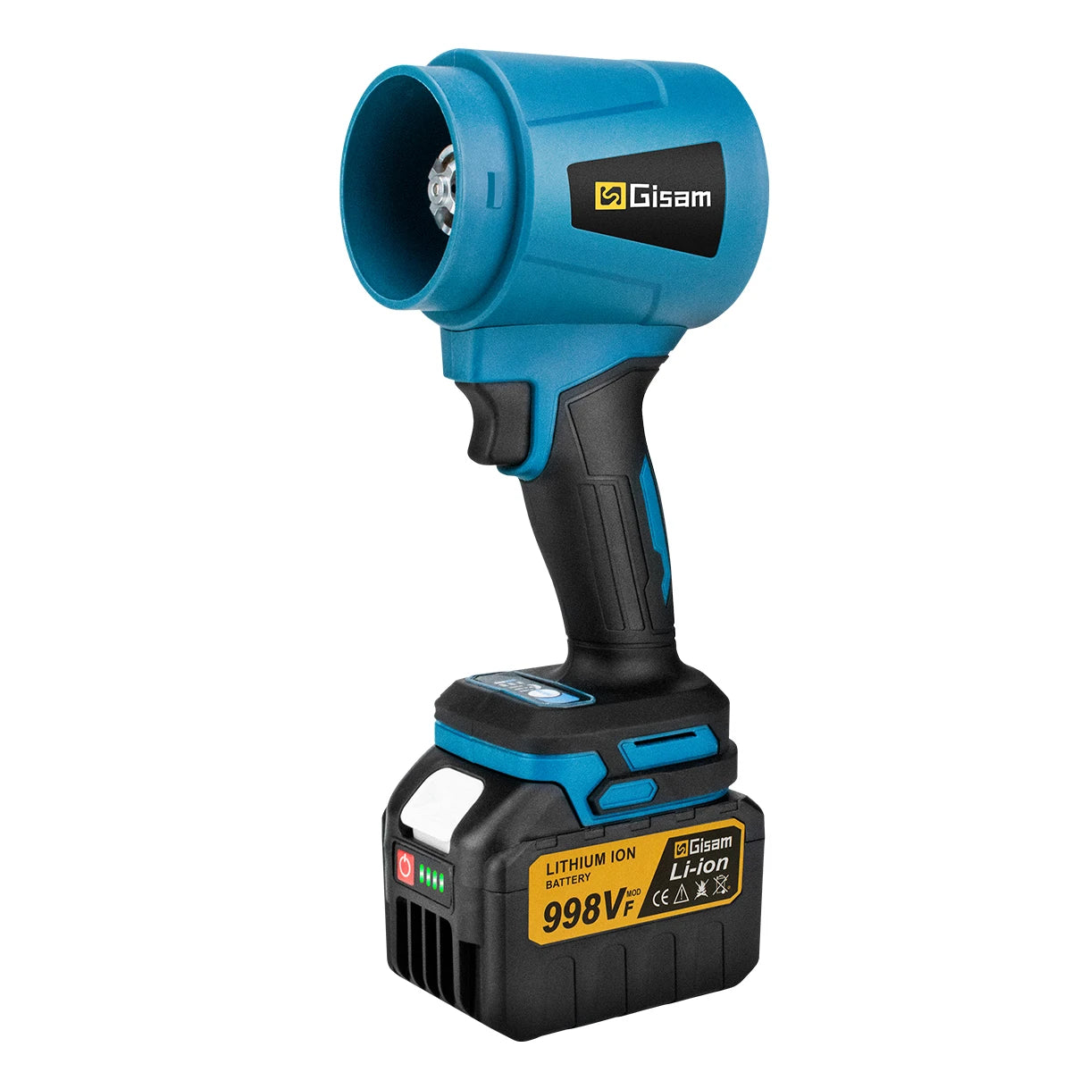Gisam 300000RPM Brushless Electric Turbo Blowers Jet Fan 400M/S Handheld Leaf Blower Dust Blowing Tool for Makita 18V Battery