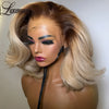 #4/613 Blonde Short Bob Human Hair Wigs For Women 13x6 Lace Wig Human Hair 13x4 Transparent Lace Wig Ombre Honey Blonde Wig 180%