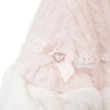 Japanese Liz Sweet Princess Faux Rabbit Fur Cape Coat Women Autumn Winter Fur Jacket Loose Clock Rhinestone Bow Hooded Coat