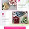 41CM 7 Forks Silk Screen Diamond Rose Artificial Flower Wedding  Living Room Decoration Road Guide Bouquet, Artificial Flower