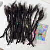 Malaika Locs Extension Human Hair 8 Inch Full Handmade Permanent Dreadlock 0.6cm Dreadlock Extension 30 Str Human Hair Locs