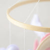 Baby Crib Mobile Rattle Toy 0-12Months Infant Soft Felt Teddy Velvet Pink Bear Bed Bell Hanging Toy Holder Bracket Crib Girl Toy