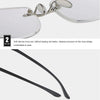 Men Blue Light Blocking Reading Glasses Women Dimond Cutting Rimless Eyeglasses Frame Anti Fatigue Hyperopia Presbyopic Eyewear