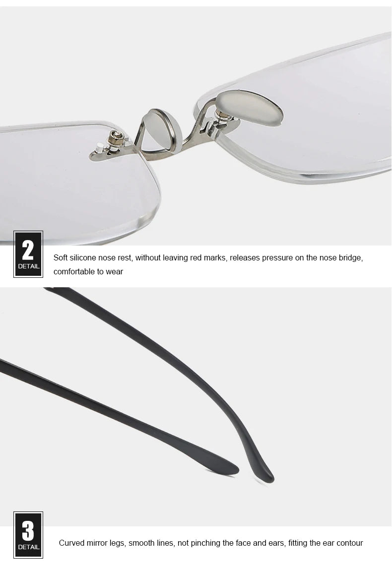 Men Blue Light Blocking Reading Glasses Women Dimond Cutting Rimless Eyeglasses Frame Anti Fatigue Hyperopia Presbyopic Eyewear