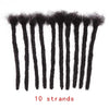 Synthetic 8Inch Handmade Dreadlocks 10strands Locs Hip-Hop Style Braids Hair Extension Crochet Hair for Men Women