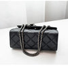 Black Luxury Handbags And Purse Women PU Leather Messenger Shoulder Bag Plaid Female Crossbody Bag Tassel Quilted  Brand