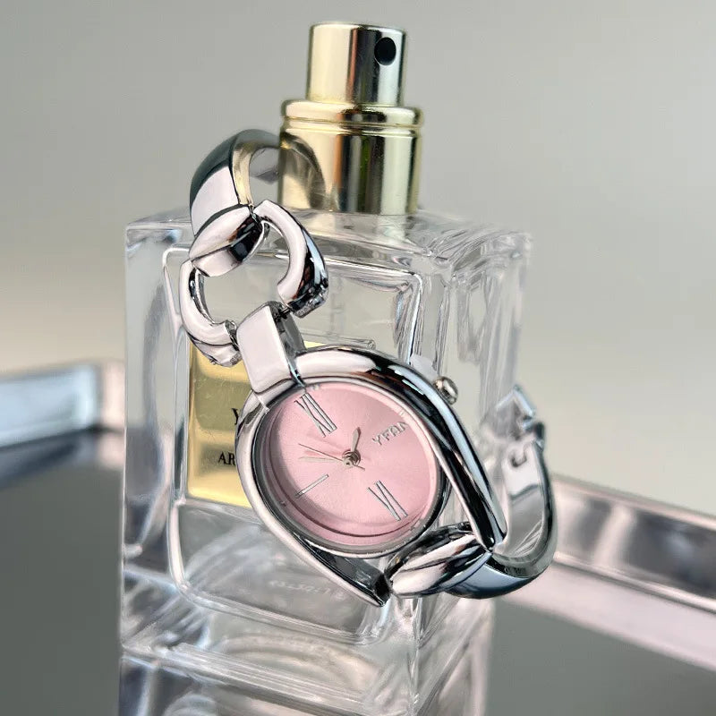 Minimalist Niche Women's Quartz Wrist Watches Stainless Steel Strap Small Dial Fashionable Exquisite Quartz Watch for Women