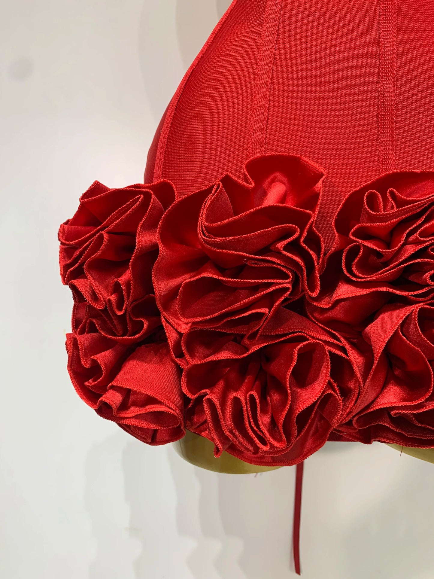 Women Sexy Strapless Flower Prom Gown Mini Dress Celebrity Red Carpet Fashion Evening Party Celebrate Birthday Club Dresses