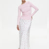 Tossy Summer Printed Fashion Long Skirt For Women High Waist Contrast Patchwork Slim Elegant Party Looks Ladies Y2k Maxi Skirt