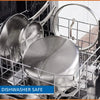 10-Piece Nonstick Stainless Steel Cookware Set for Durability and Style for Everyday Homemaking