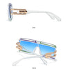 Modern Luxurious Sunglasses for Men Women Square Gradient Designer Unisex Brand Glasses Glamour Fashion Shades UV400