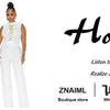 Znaiml Office Lady Jumpsuit High Waist Elegant Black One Pieces Chain Short Sleeve Straight Wide Leg Romper Birthday Overalls
