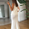 Elegant Knit Vest Suits Women Solid Single Breasted O-neck Sleeveless Slim Waistcoat Bodycon Midi Skirts 2025 Spring Lady Outfit
