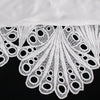 2024 Chic Women Dresses Hollow Out Bare Shoulder Long Sleeve Mini Ruffle Dress White Party Club Birthday Outfits Fall Fashion