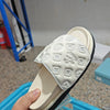 Ladies Magic Sticker Flat Slippers 2023 Summer New Designer Luxury Sandals for Women Elegant Home Flat Slippers Zapatos De Mujer