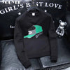 Round Collar Men's Pullover New Male Hoodies Personalized Hat Hot Diamond Print Fashionable Top Youth Bottoming Shirt Clothing