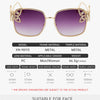 Oversized Square Sunglasses Women Rhinestone Butterfly Frame Sun Glasses 2025 Luxury Brand UV400 Protection Eyewear For Ladies