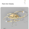 Modern Minimalist LED Ceiling Light Personalized Creative Ring Living Room Lights Gold Atmosphere Bedroom Study Chandelier