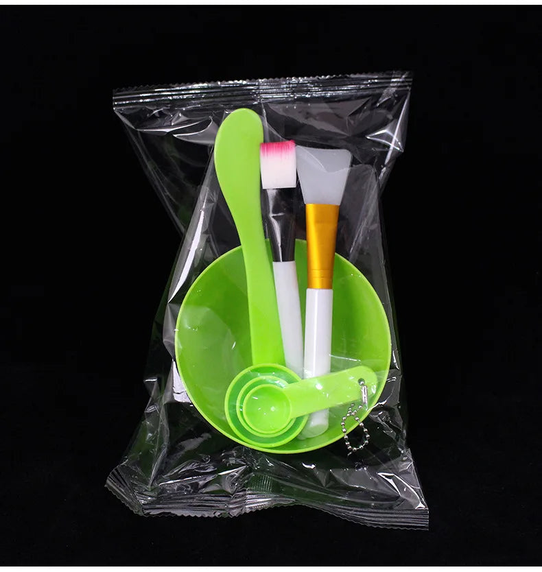 Facial Brush Mask Bowl Spoon Set Mask Brush Bar DIY Beauty Tools Mixing Tools Skin Care Makeup Supplies Woman Facial Tools